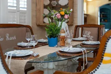 Dining area at Ten33 short-term rental in Abilene, Texas