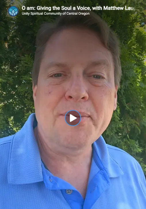 Matthew Laughton talking at Unity Spiritual Center