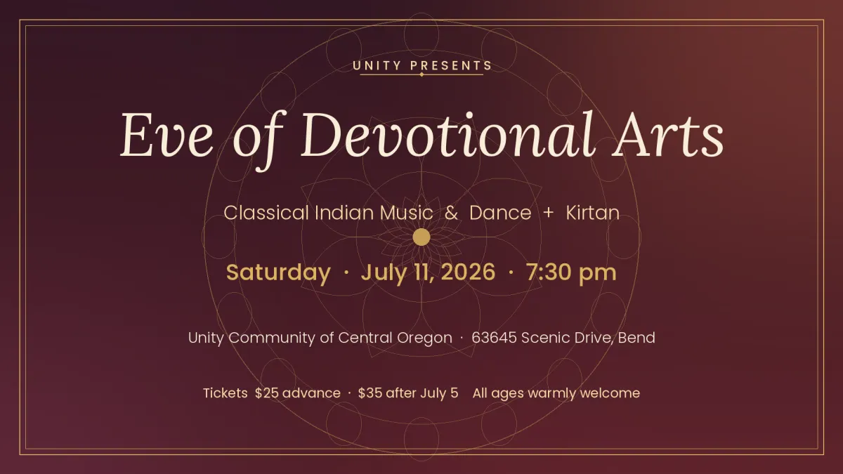 flyer for eve of devotional arts