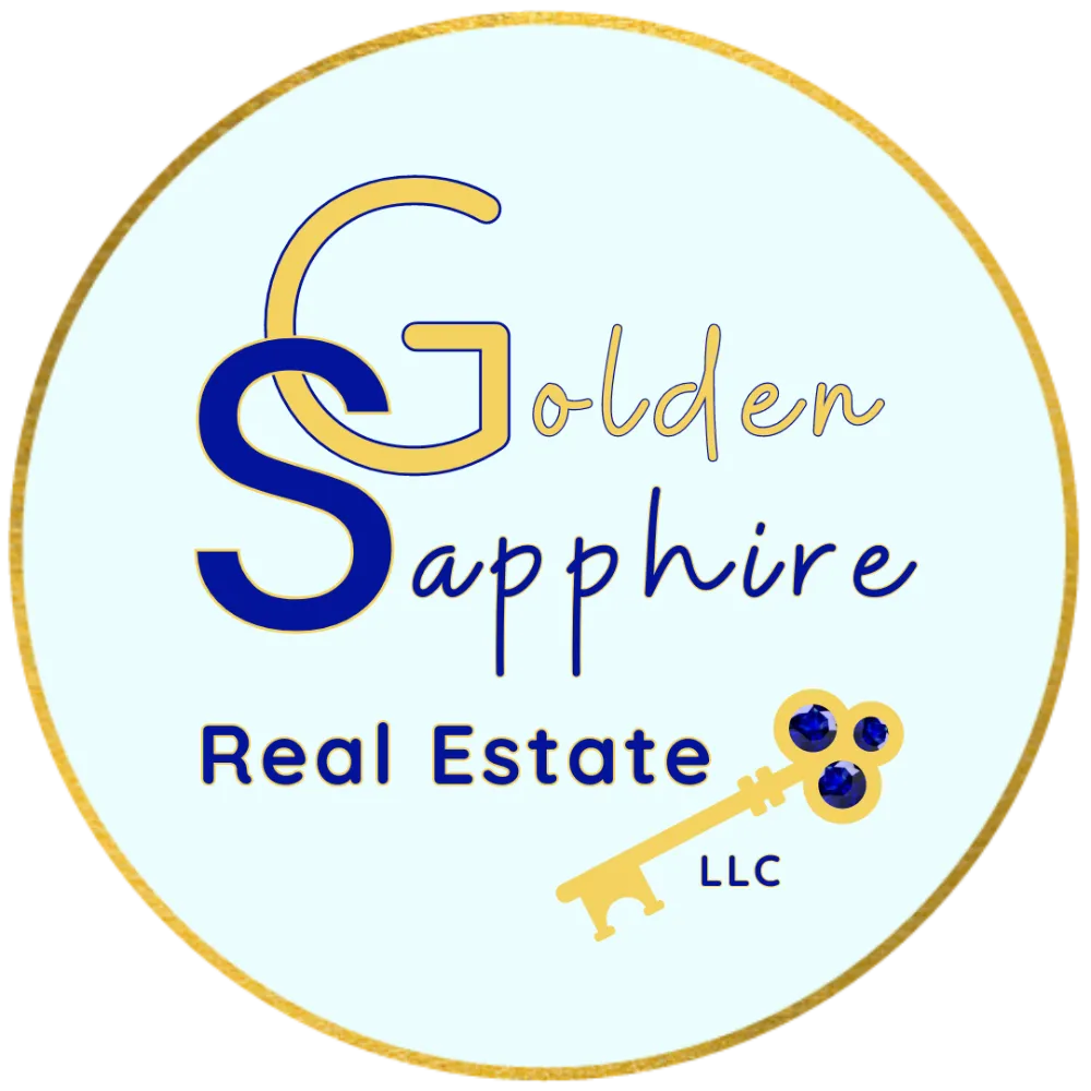Golden Sapphire Real Estate with a golden key