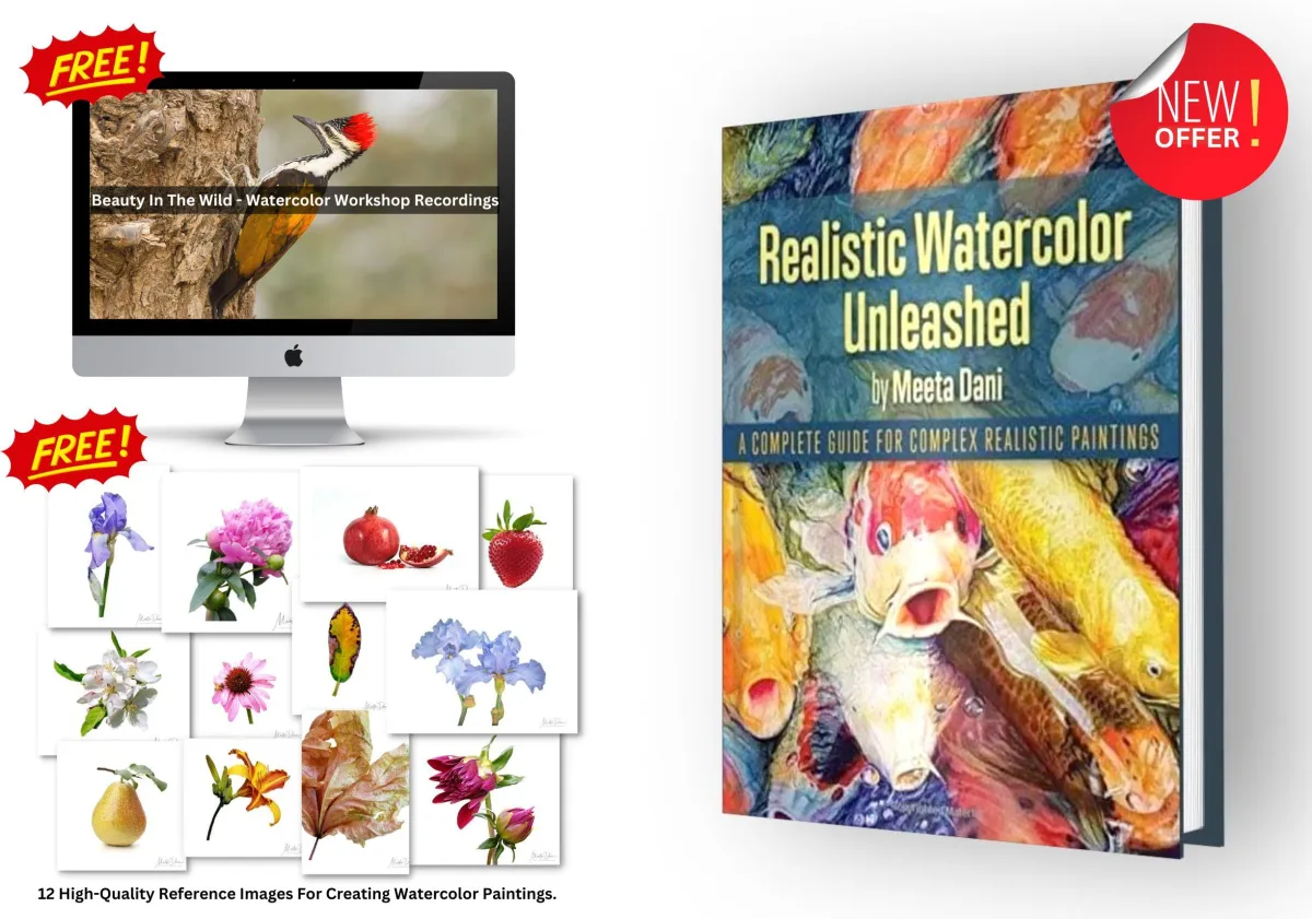 Realistic atercolor Unleashed Book Offer