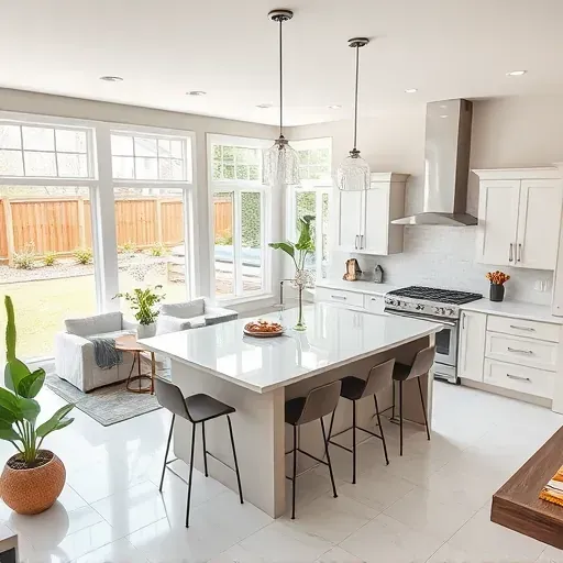 Renovated Bear DE kitchen with modern cabinetry, quartz countertops, and high-end stainless steel appliances.