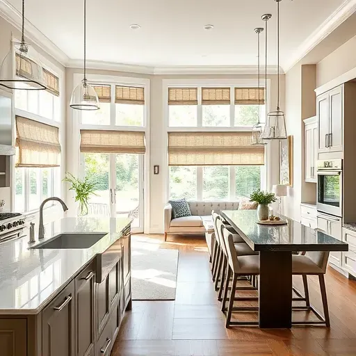 Bright open-concept living space in West Grove PA with modern design, sleek kitchen, and serene indoor-outdoor flow.