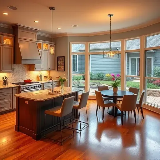 Modern kitchen remodel in Townsend DE with elegant cabinetry, granite countertops, and stylish open floor plan.