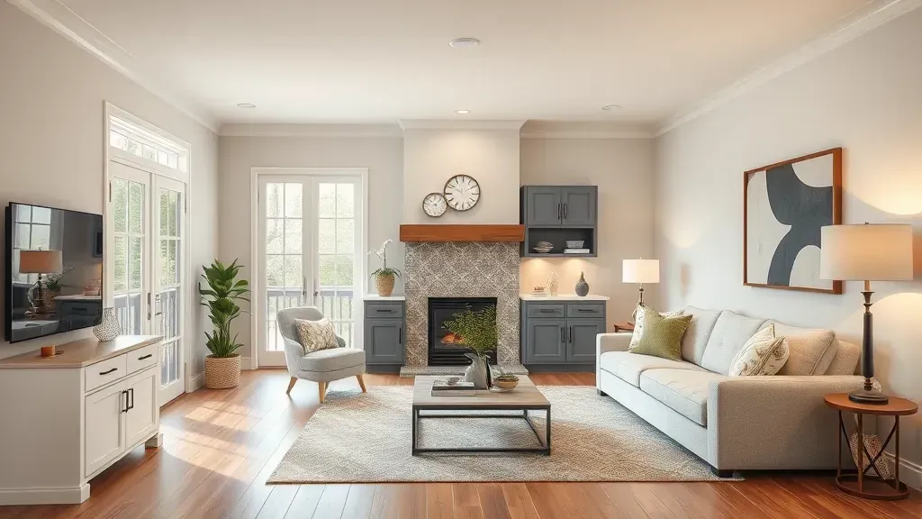 Home Remodeling in Media PA showcasing a modern kitchen design with bright cabinetry and stainless appliances