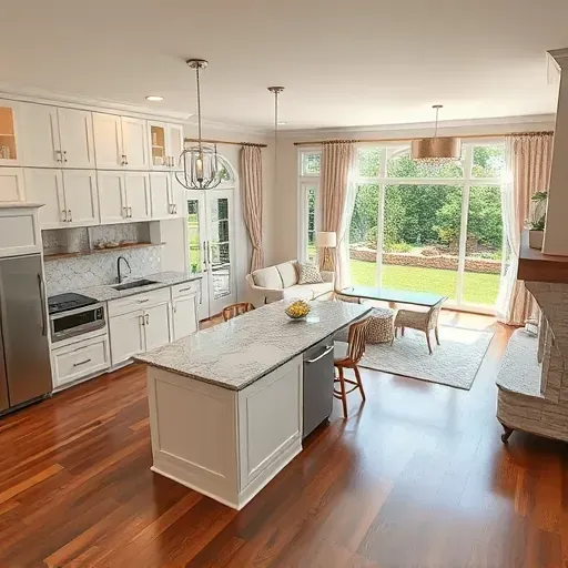 Stunning home remodel in Unionville PA featuring a modern kitchen, cozy living area, and inviting natural light.