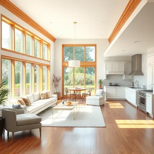 A beautifully remodeled living room in Glen Mills, PA, featuring modern design and traditional charm with natural light.