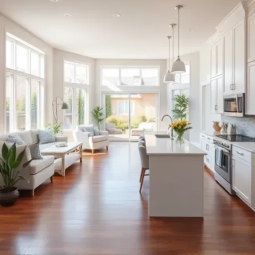Modern kitchen remodel in Oxford PA featuring sleek appliances, custom cabinetry, and natural light enhancing a welcoming ambiance.