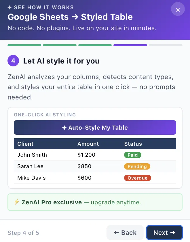 How to Embed Google Sheets in Framer (No Code Required)