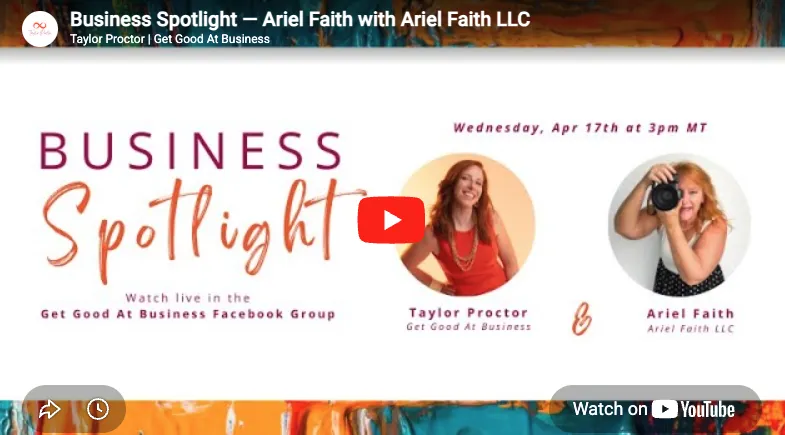 Press Release - Ariel Faith on Get Good at Business 