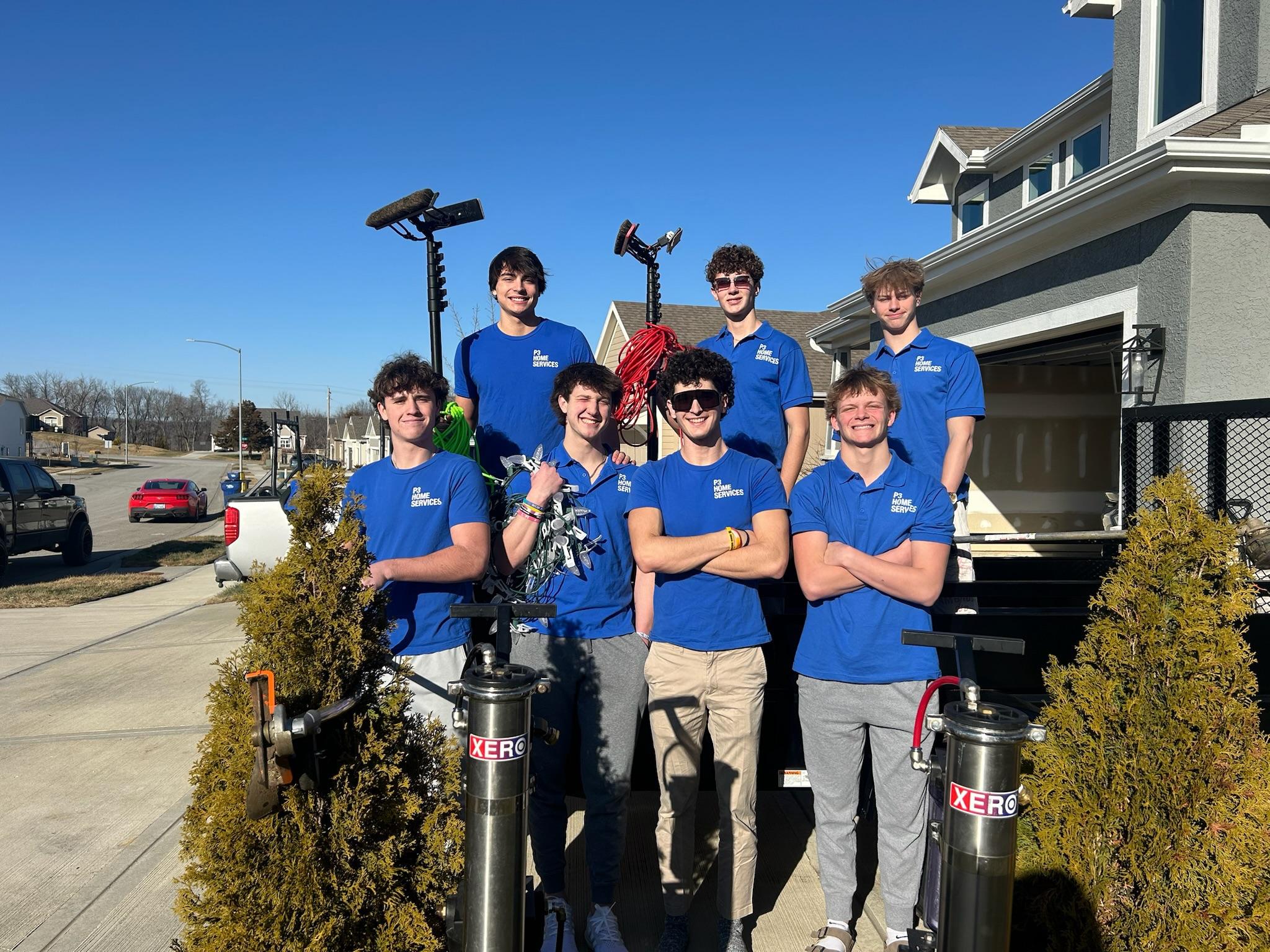 a close up of a blue surface