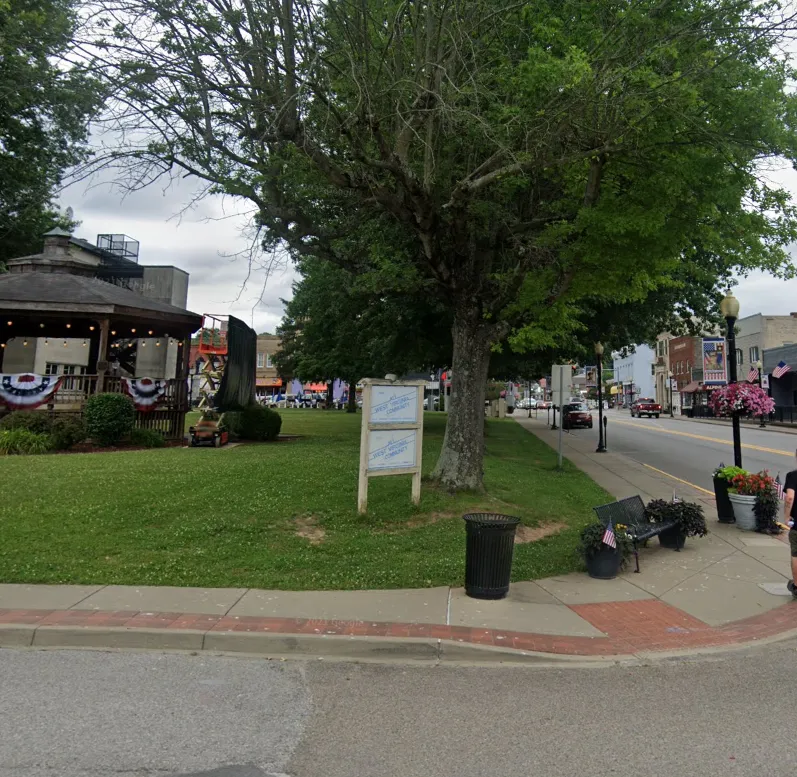 gazebo in downtown ripley wv