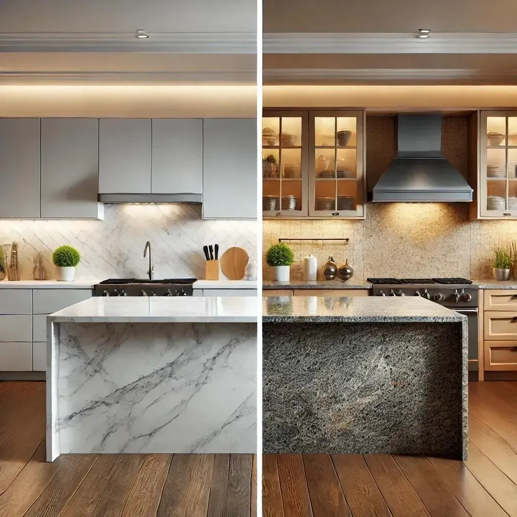 White quartzite fabrication guide—sealing, drying, and dry polishing edges (Dynamo Surfaces Chicago)