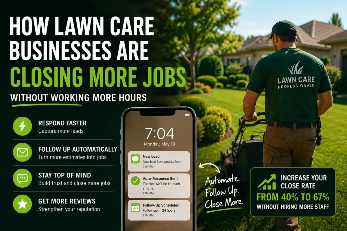 How Lawn Care Businesses Are Closing More Jobs Without Working More Hours