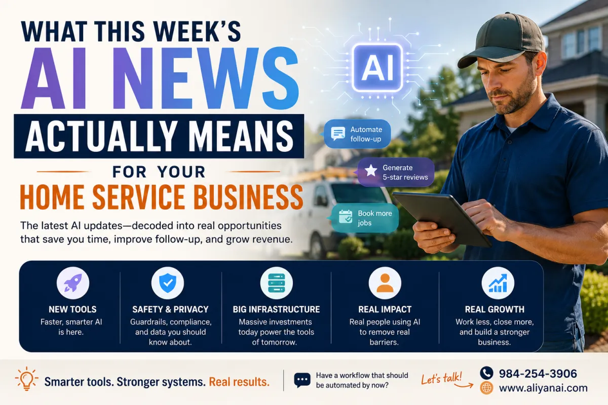 What This Week’s AI News Actually Means for Your Home Service Business