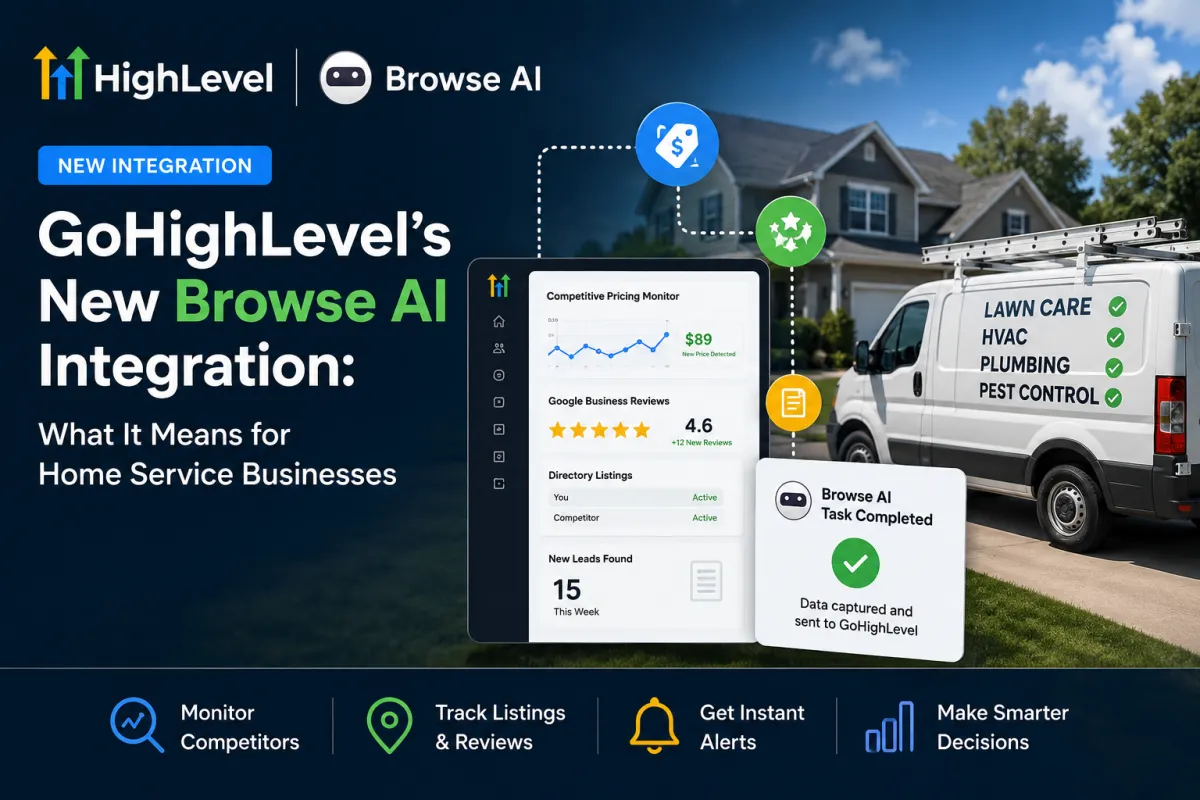 GoHighLevel's New Browse AI Integration: What It Means for Home Service Businesses