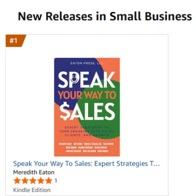 #1 New Release on Amazon Speak Your Way To Sales