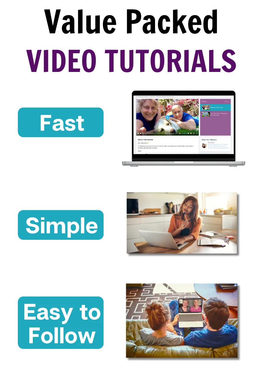 Easy simple easy to follow video tutorials