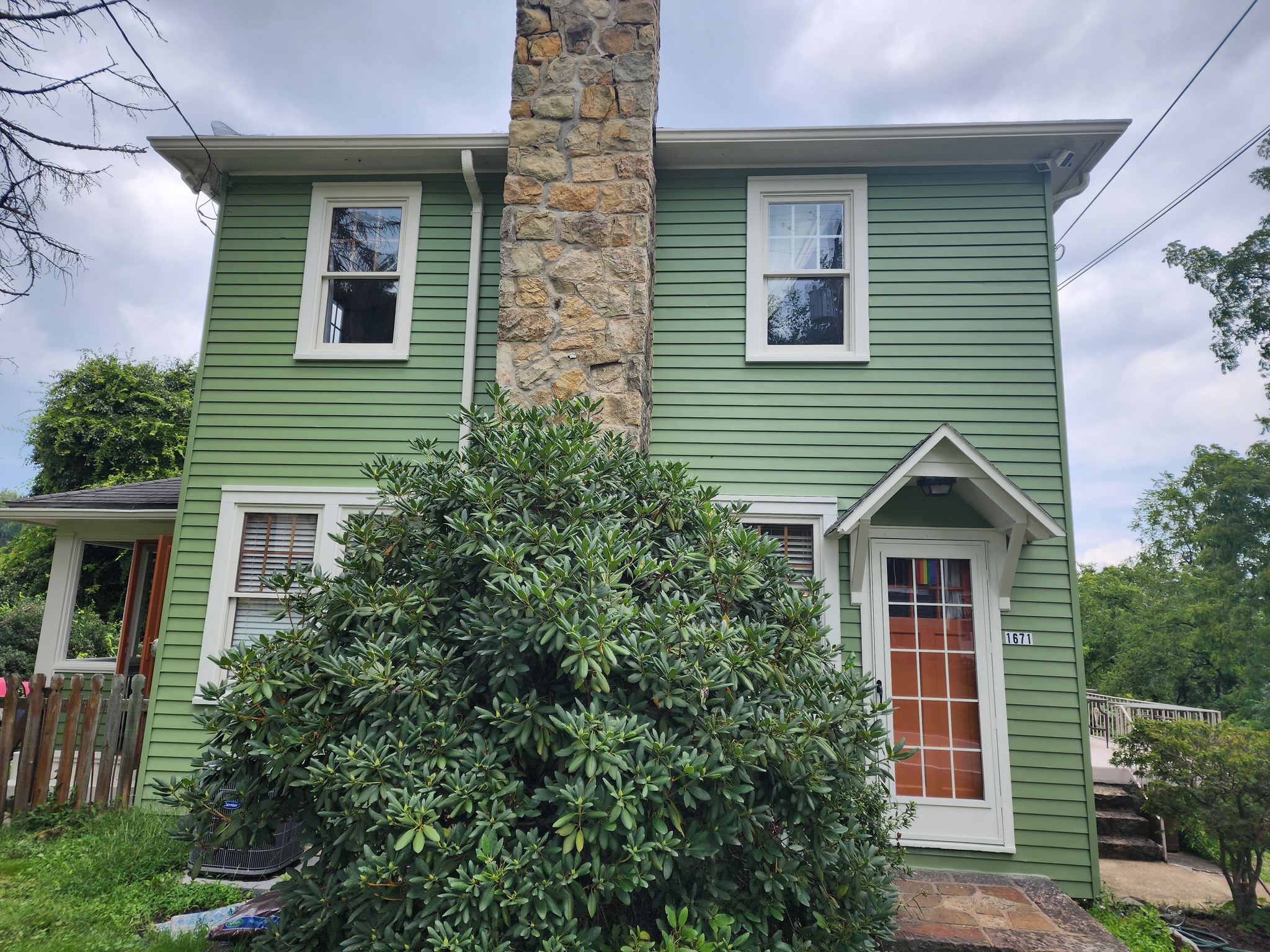 Home exterior after new paint job