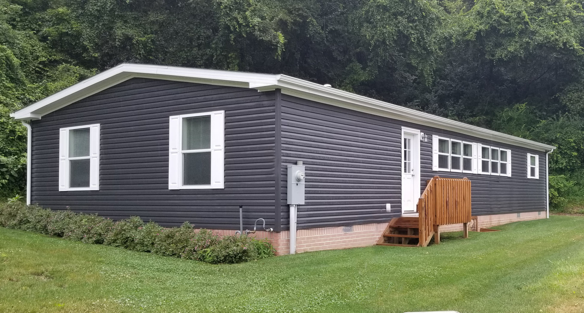 Freshly painted home exterior