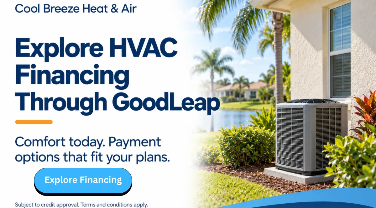 Cool Breeze Heating and Air financing through goodleap