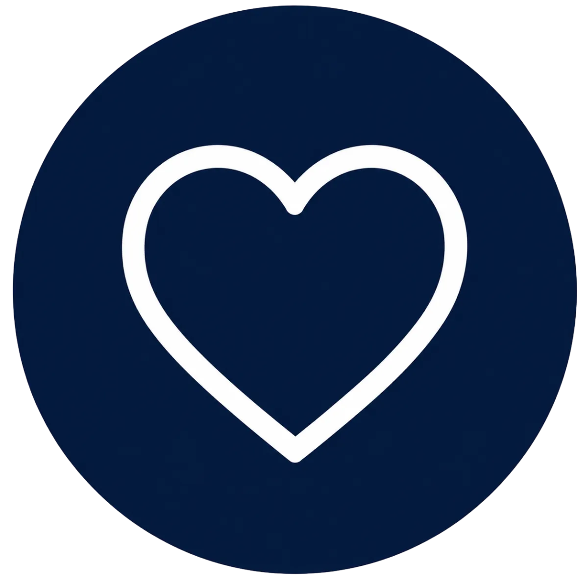 Heart icon representing hospital hospice and care-facility notary services