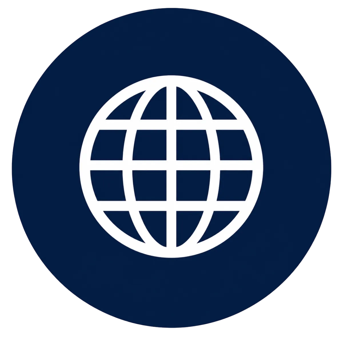 Globe icon representing apostille document coordination