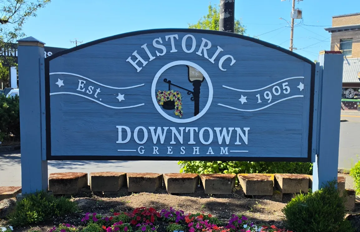 Historic Downtown Gresham sign, Gresham, Oregon