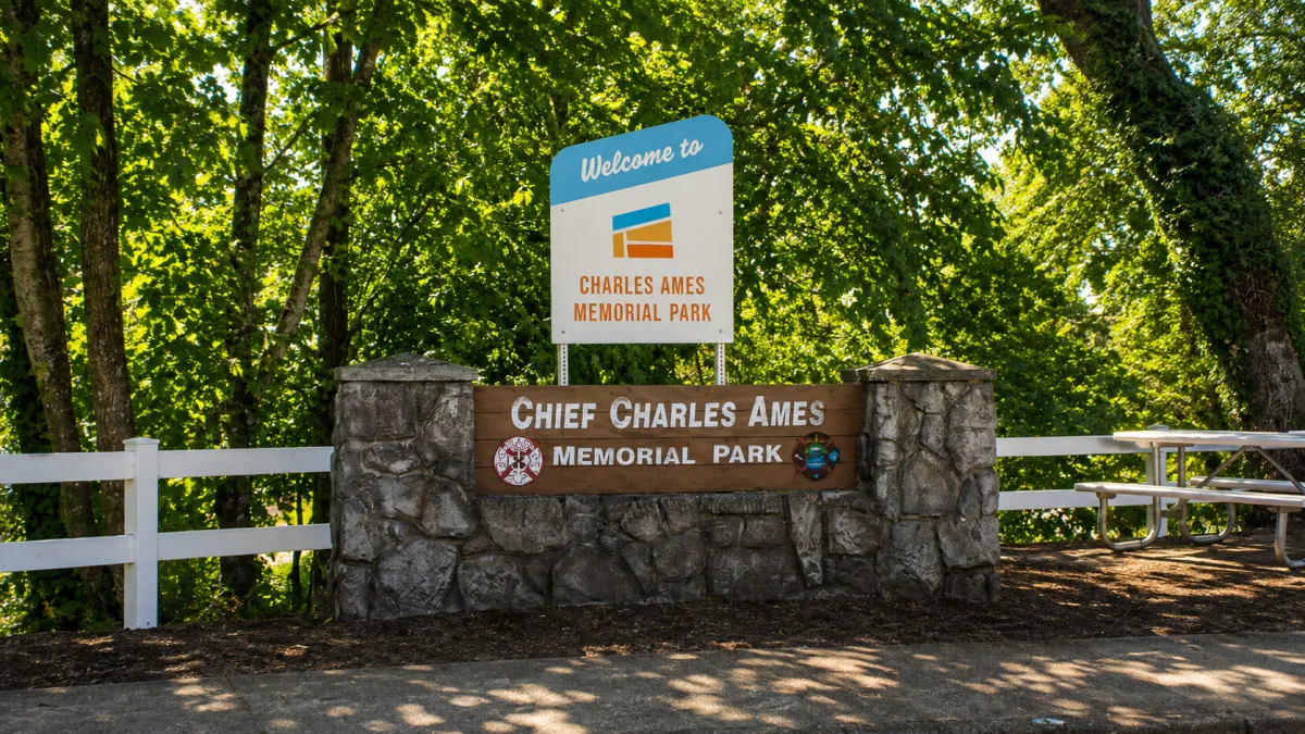 Chief Charles Ames Memorial Park in Gladstone, Oregon
