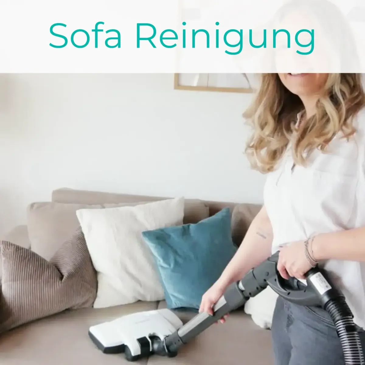 Sofareinigung mit dem Vivenso Wasserstaubsauger von Pro Aqua