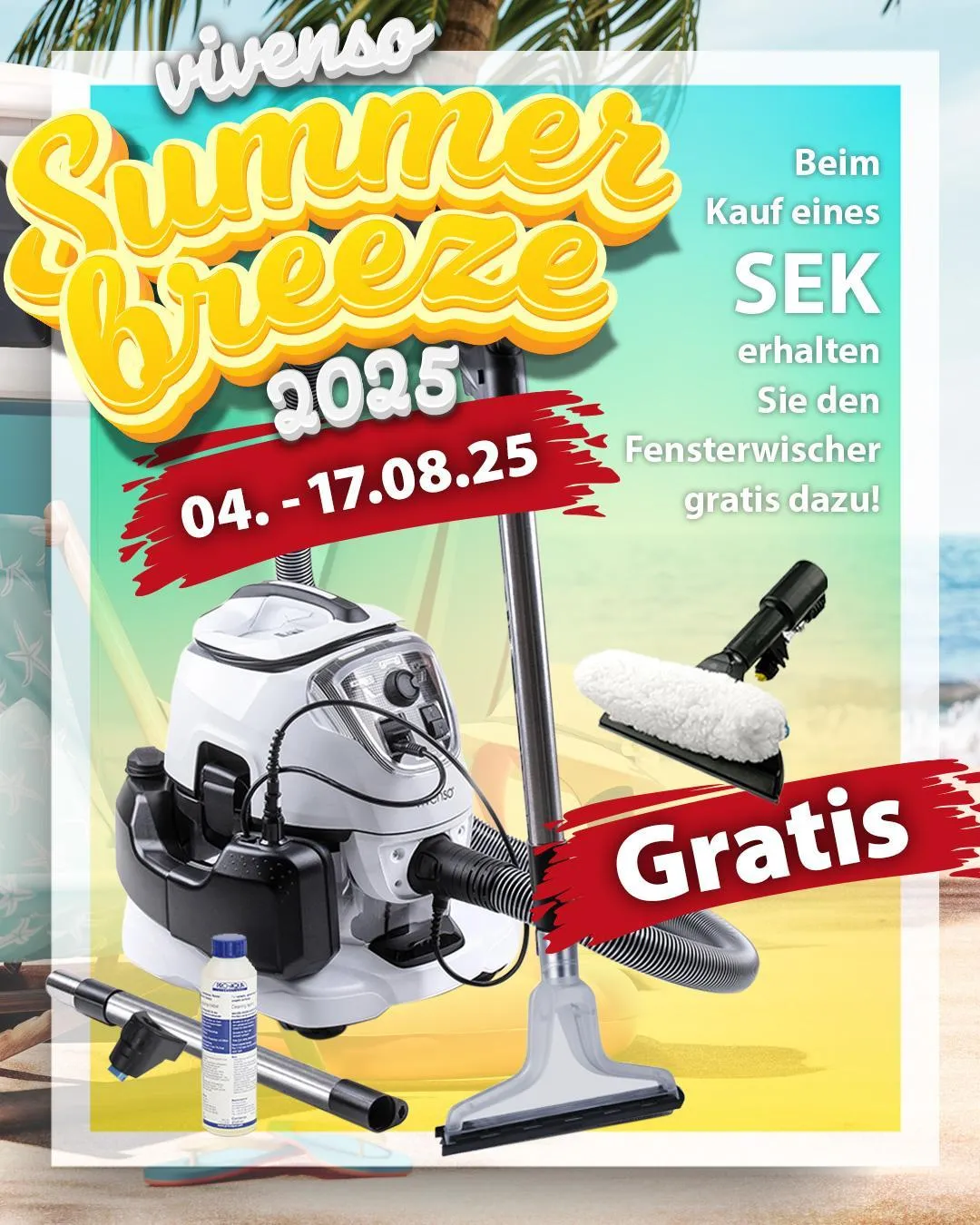 Beim Kauf eines SEK erhalten sie den Fensterwischer gratis dazu