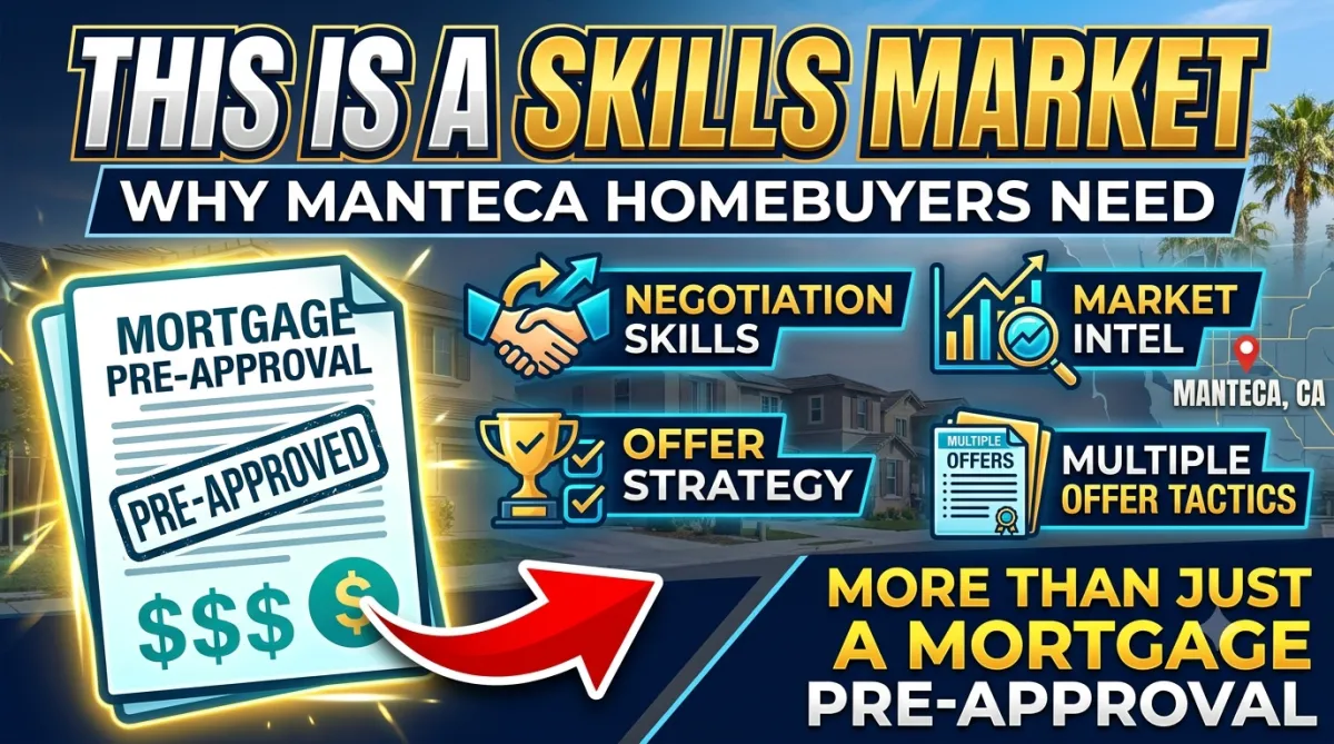 This Is A Skills Market: Why Manteca Homebuyers Need More Than Just a Mortgage Pre-Approval