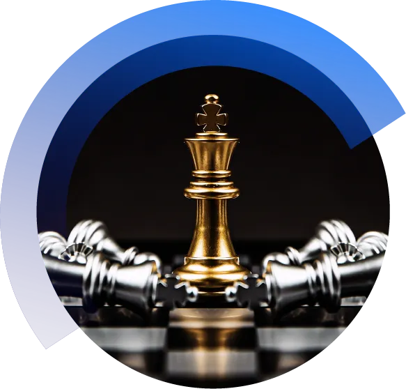 Chess king symbolizing strategic turnaround solutions for revitalizing and rebuilding businesses.