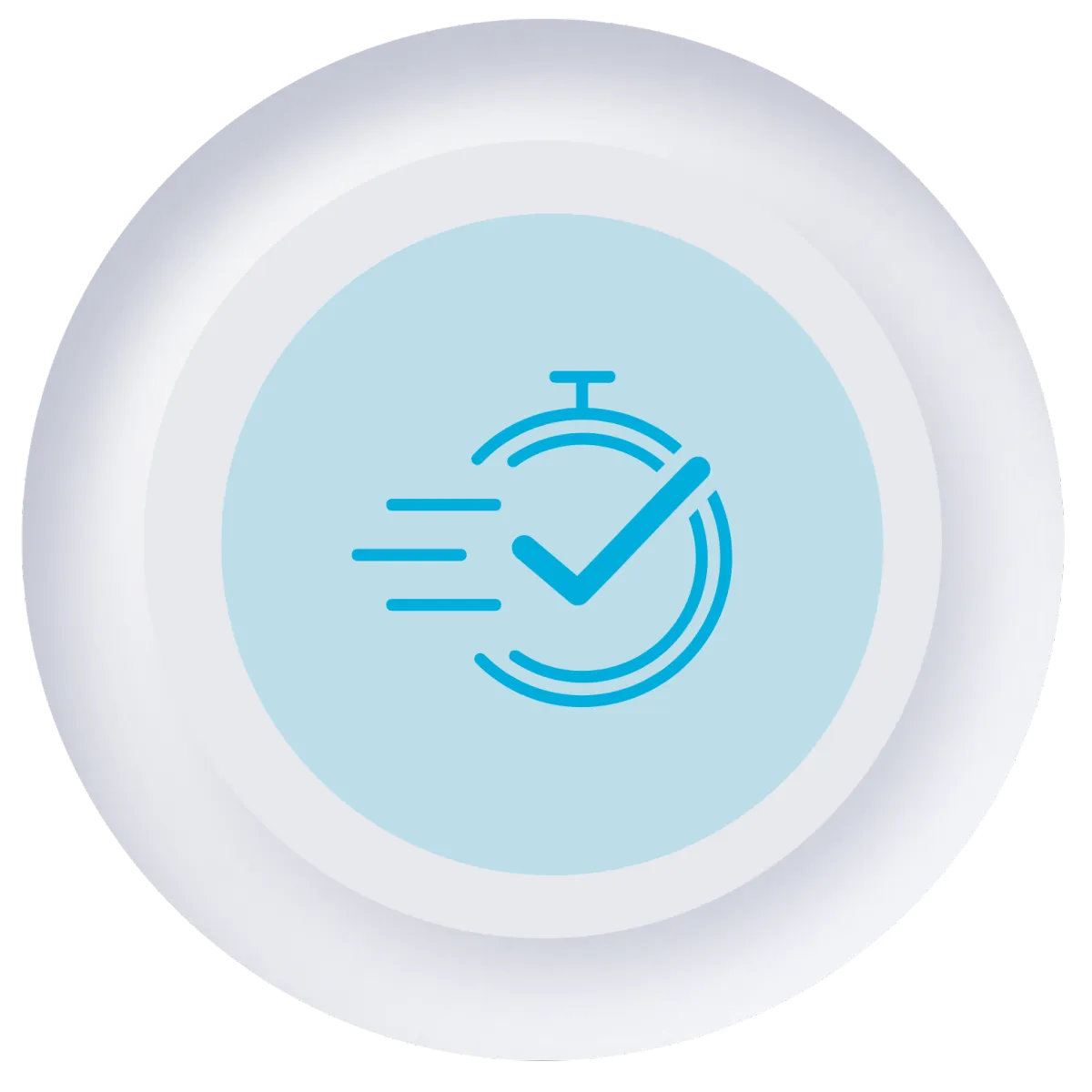 Fast time icon symbolizing forward movement and momentum.