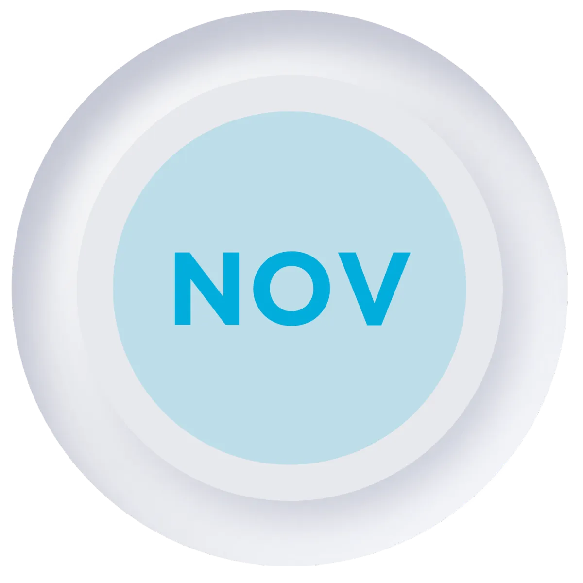 November theme icon - circular icon with 'NOV' in light blue.