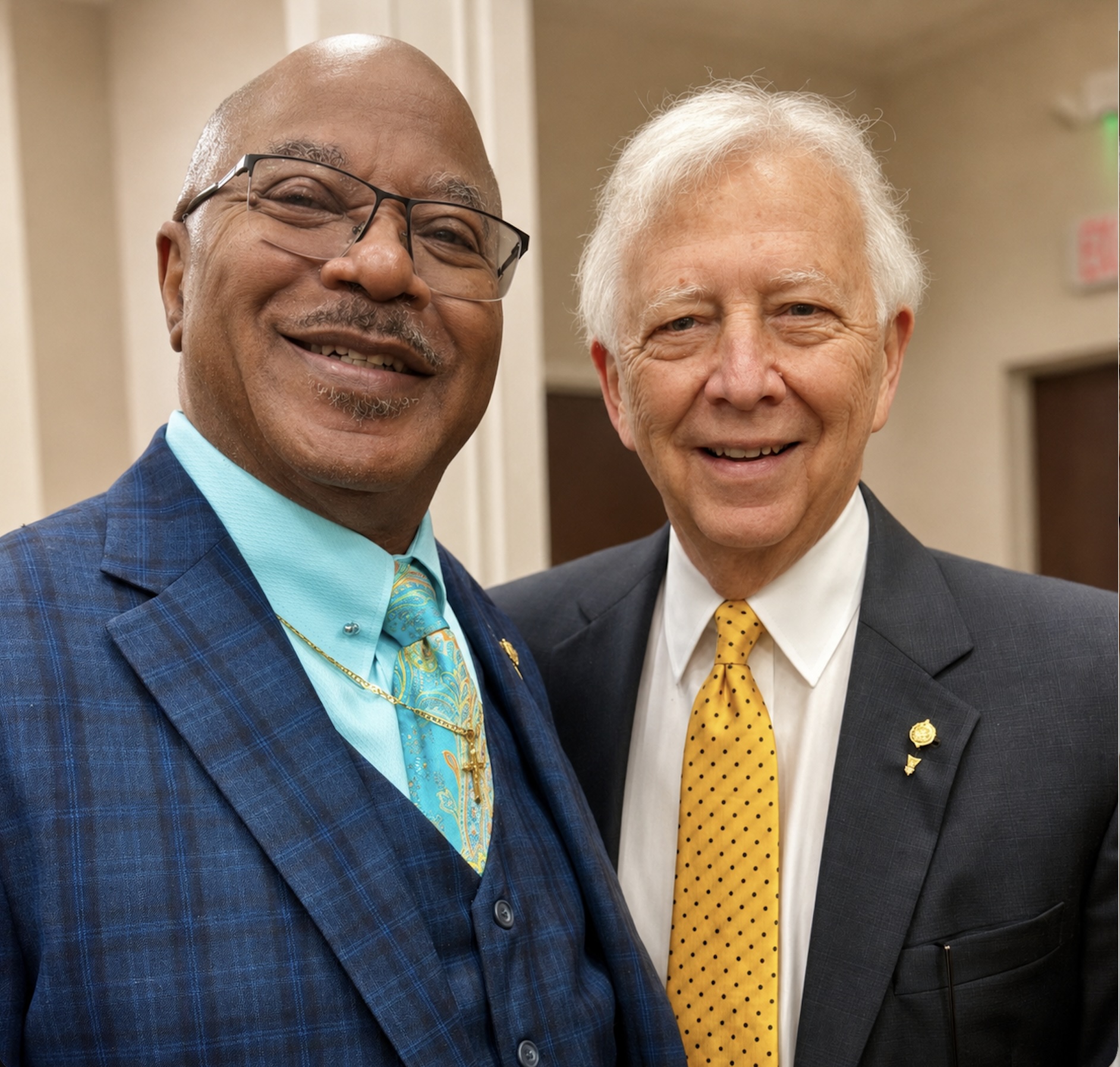 Dr. Julian Whte, DOB FAMU Emeritus, with Dr. Gregory