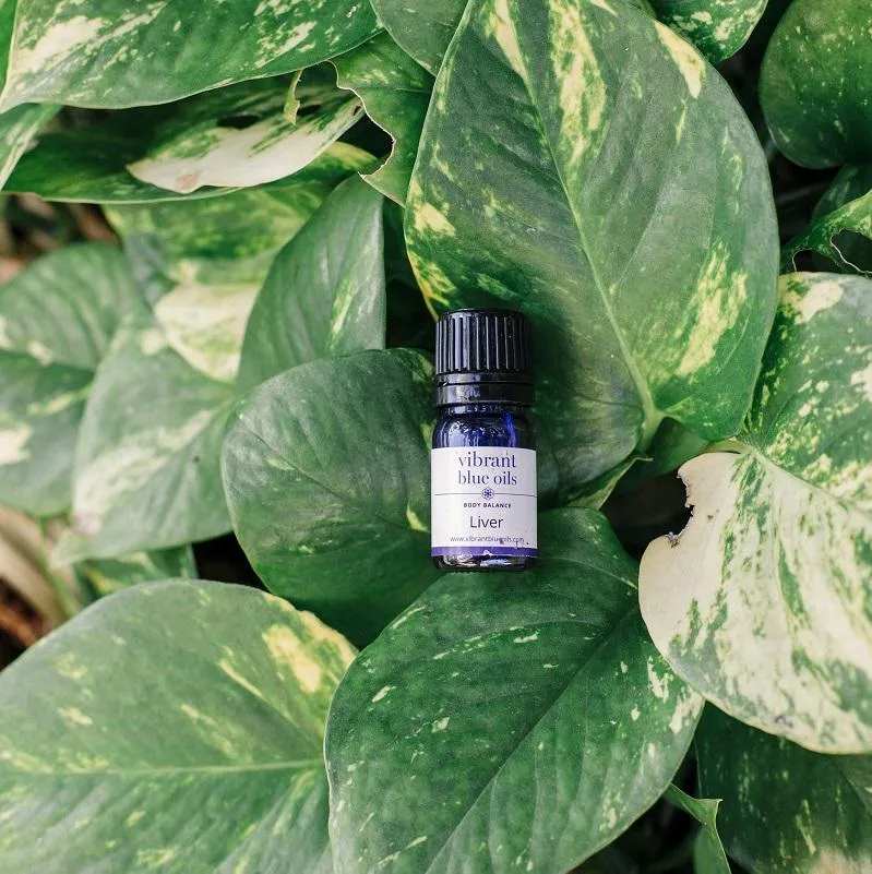 liver essential oil bottle from vibrant blue essential oils