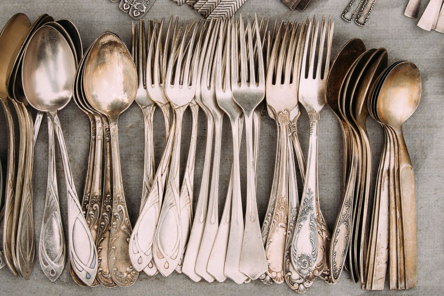 Antique Sterling Silverware Set
