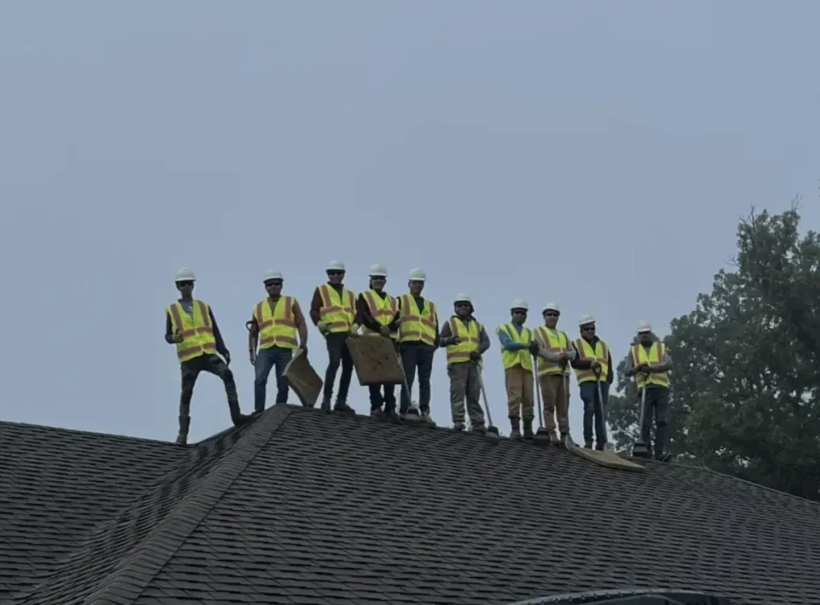 Professional roof inspection performed on a home in Everett, MA