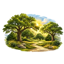 Cedar Park Texas landscape with cedar trees