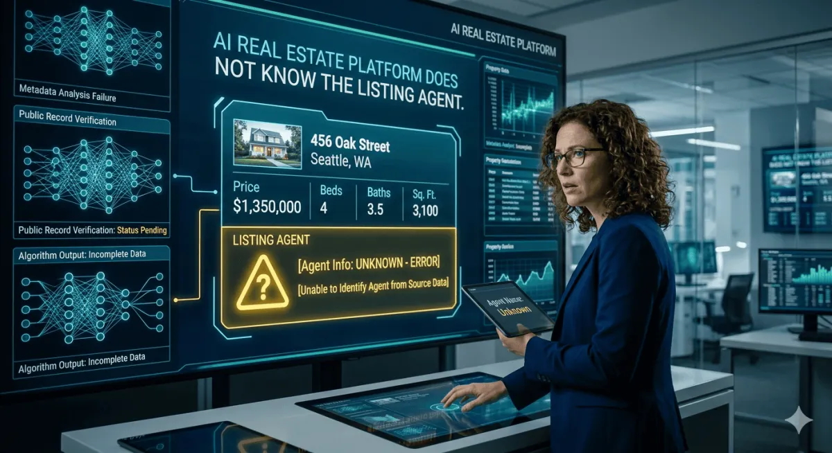 Your AI Real Estate Platform Does Not Know the Listing Agent. That Is a Bigger Problem Than You Think.