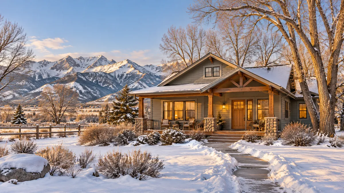 Editorial cover: list in December or wait for spring in Livingston, Montana. Thirteen buyers in December, 36 in April, the same 82 houses. Fall 2026