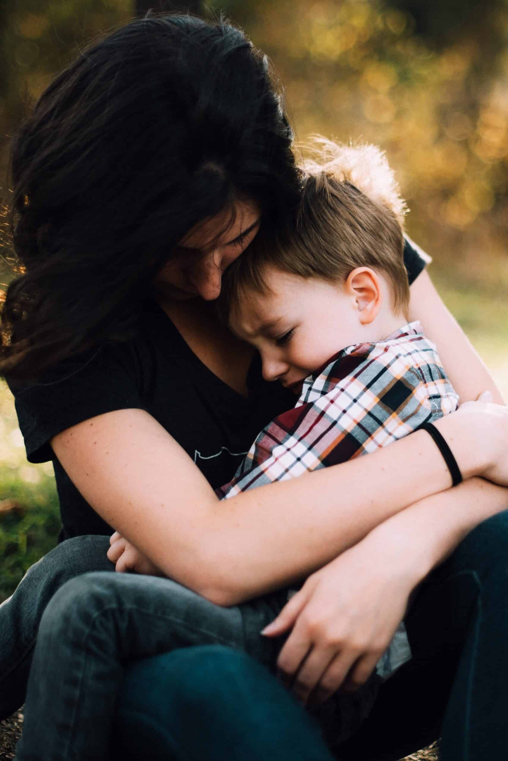 Mother loving her child