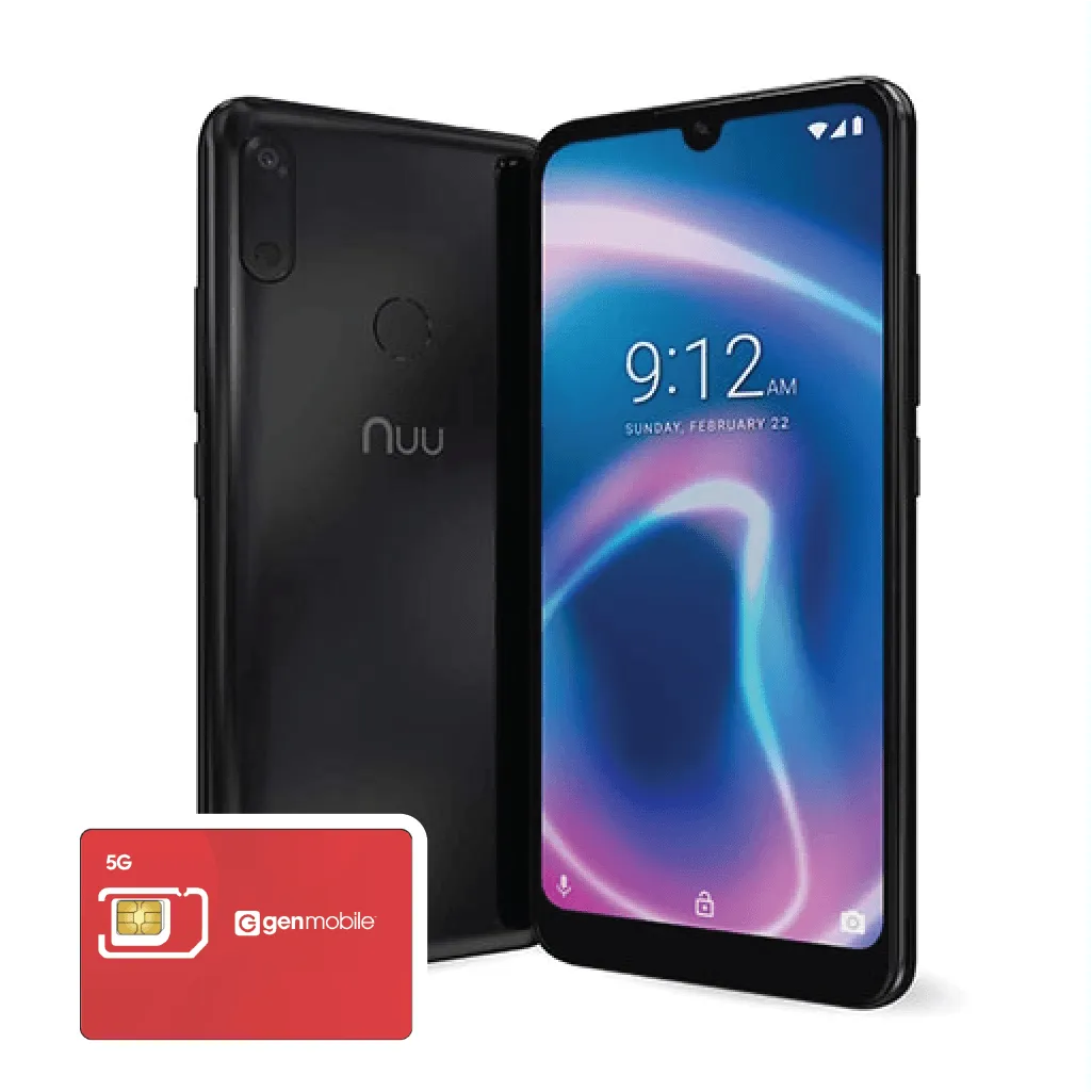 NUU X6 Plus Phone  with prepaid SIM