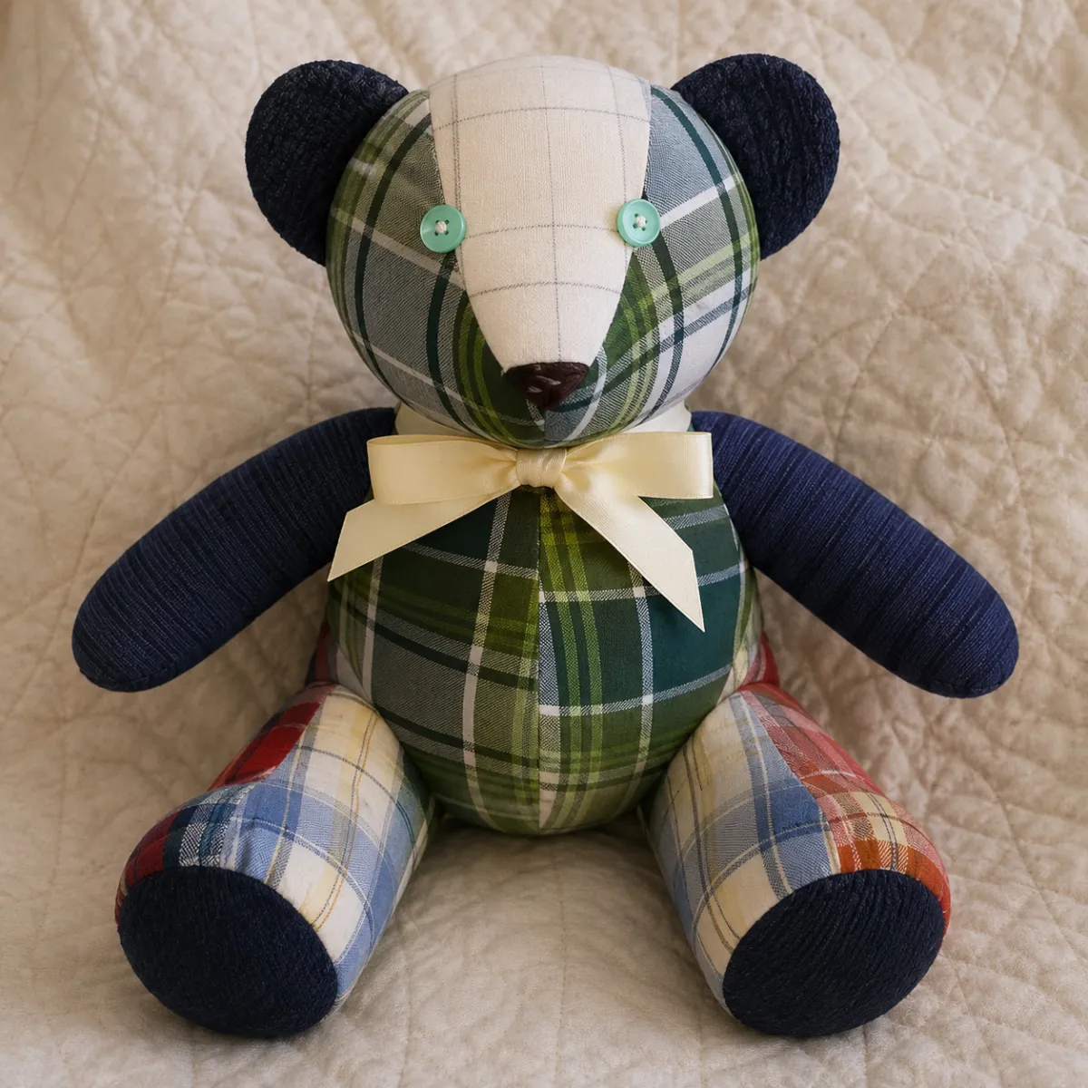 Grandpa's Flannel Bear Keepsake