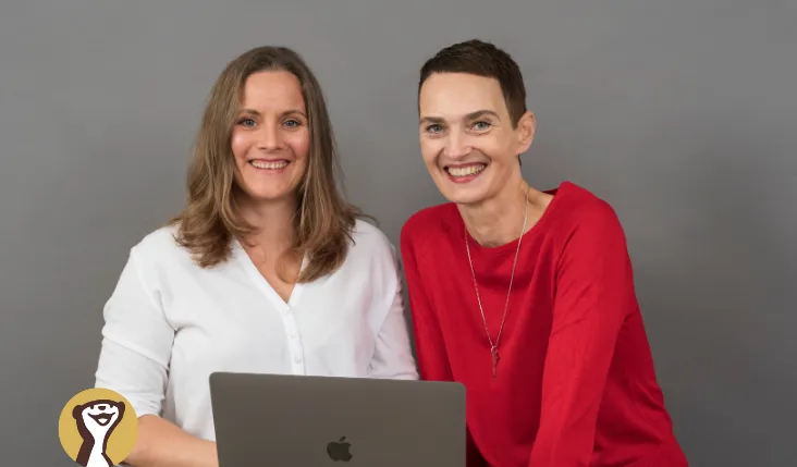 KommZeigDich Michaela Sturm und Bettina Hallifax mit Meerkat 11 Schlüssel zur natürlichen Sichtbarkeit