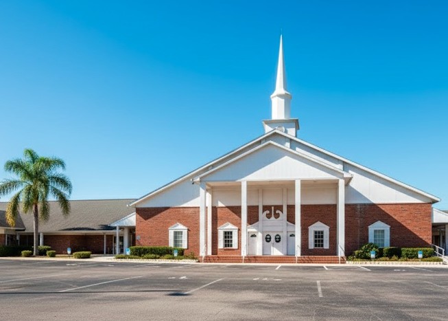 Pressure Washing Near Heritage aptist Church