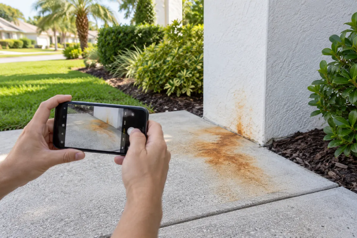 Low-pressure soft wash equipment used for safe roof cleaning in Lakeland