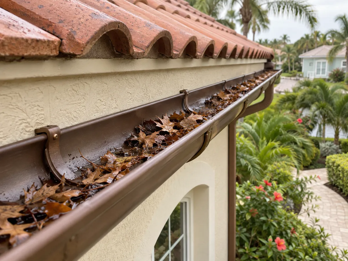 Gutter Leaf Removal