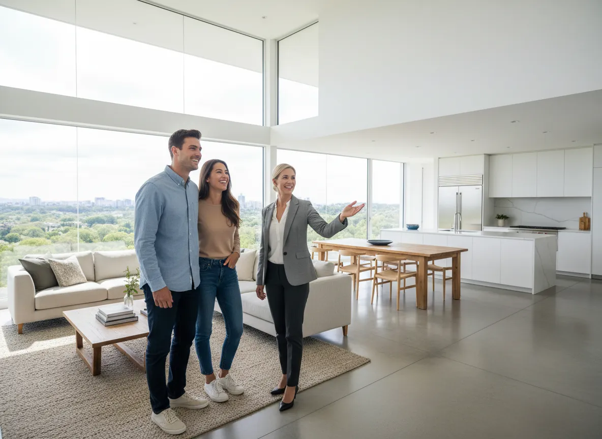 Couple searching for homes with Texas real estate agent